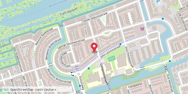 Een kaart met de locatie van 't Boekehusie