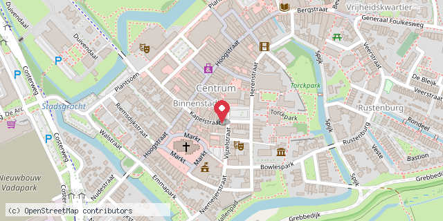 Een kaart met de locatie van 't Herenzaakje