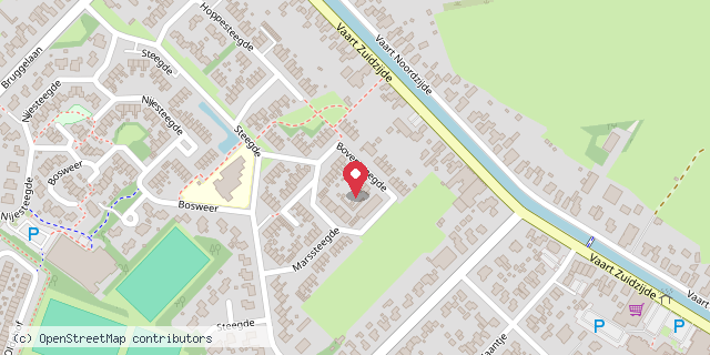 Een kaart met de locatie van Appelscha