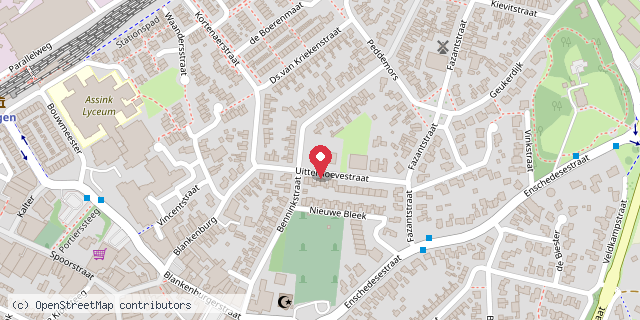 Een kaart met de locatie van Basisschool Paus Joannes