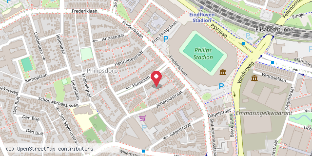 Een kaart met de locatie van BeachBieb