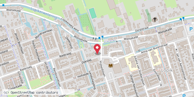 Een kaart met de locatie van Bieb