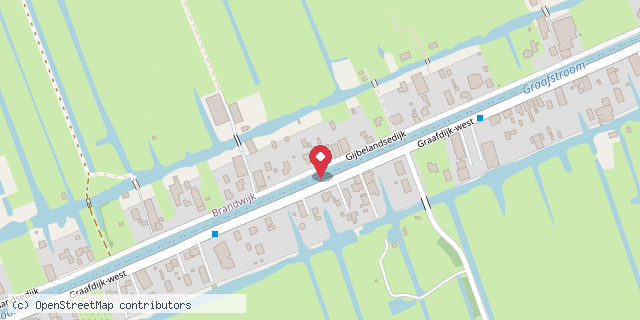 Een kaart met de locatie van Bieb Gijbeland