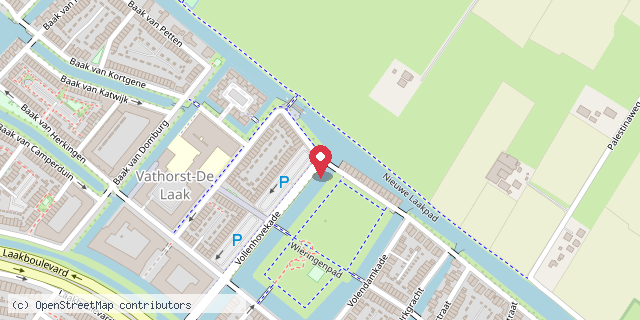 Een kaart met de locatie van Bieb van coach aan de Laak