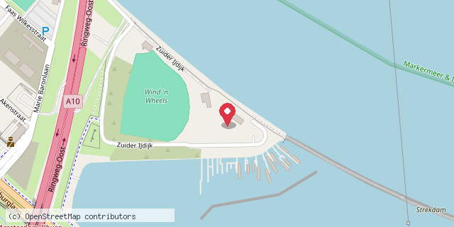 Een kaart met de locatie van Bij Storm