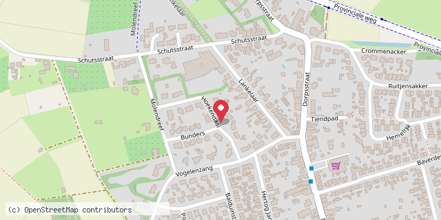 Een kaart met de locatie van Binnenstebuiten