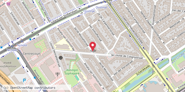 Een kaart met de locatie van Boek en Balletje