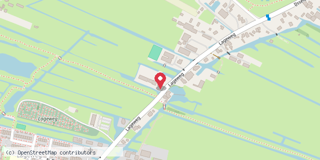 Een kaart met de locatie van Boekentil - Lageweg 39\/41- Krimpenerwaard