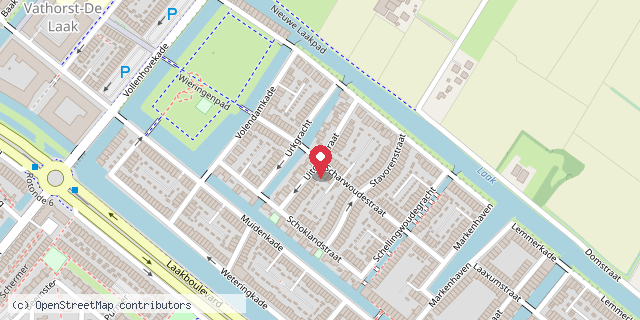 Een kaart met de locatie van Boekhotel 'Lees -a- Lotje'