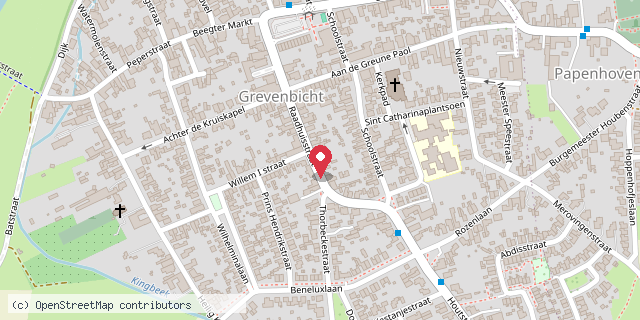 Een kaart met de locatie van Boekstation Beeg