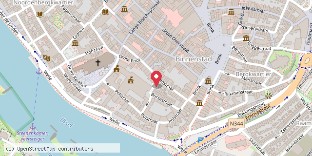 Een kaart met de locatie van Bookcrossing Geertshuis