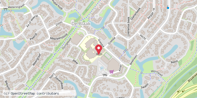 Een kaart met de locatie van Bornestation