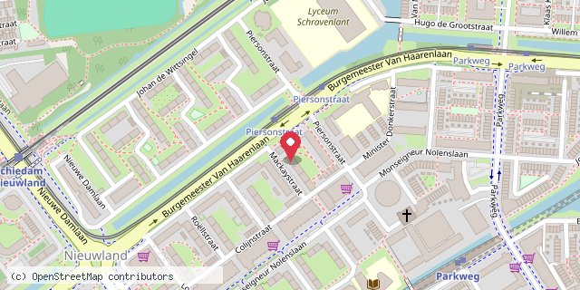 Een kaart met de locatie van BSO startkids