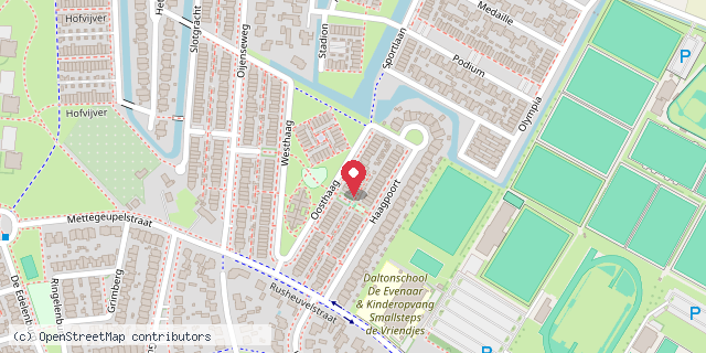 Een kaart met de locatie van Bunny bieb