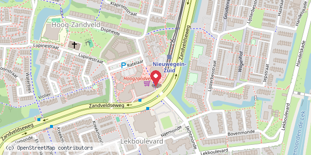 Een kaart met de locatie van Buurtplein en zorgplein zuid
