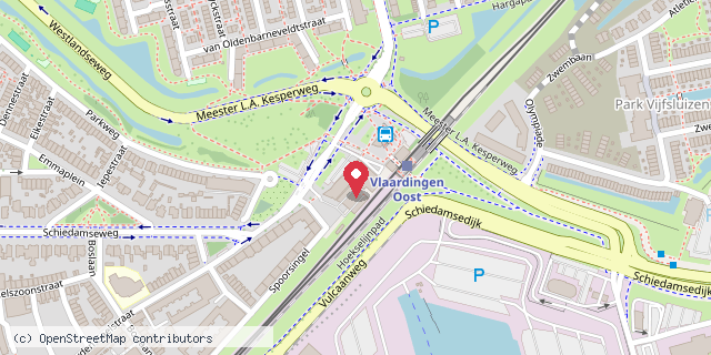 Een kaart met de locatie van Centrum voor Jeugd en Gezin