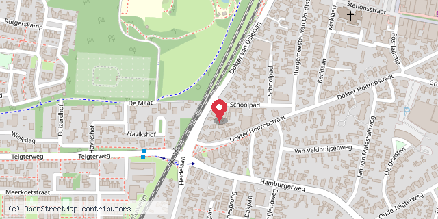 Een kaart met de locatie van Centrum voor Jeugd en Gezin
