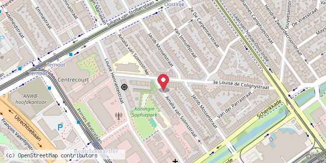 Een kaart met de locatie van Charrington's Little Library