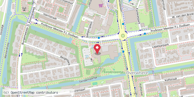 Een kaart met de locatie van Chinski Purmerend