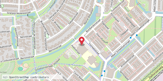 Een kaart met de locatie van Crackerjacks