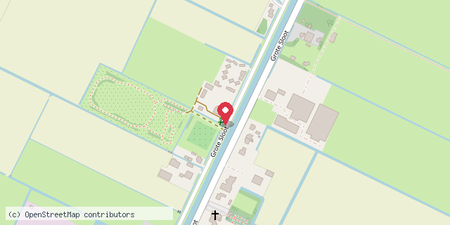 Een kaart met de locatie van Croon en Bergh