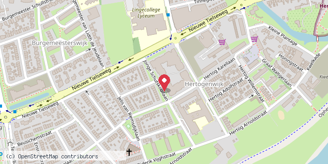 Een kaart met de locatie van De 4 Gravinnen