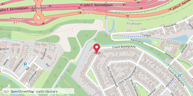 Een kaart met de locatie van De blije bieb