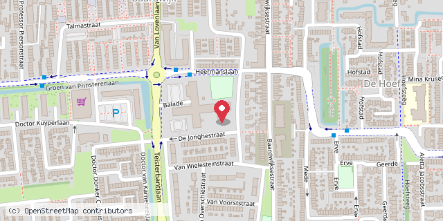 Een kaart met de locatie van De Boekenboom