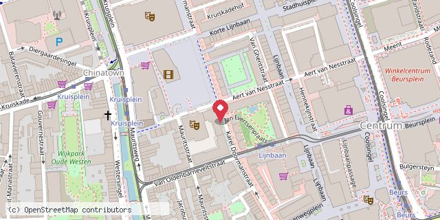 Een kaart met de locatie van De Boekenboom