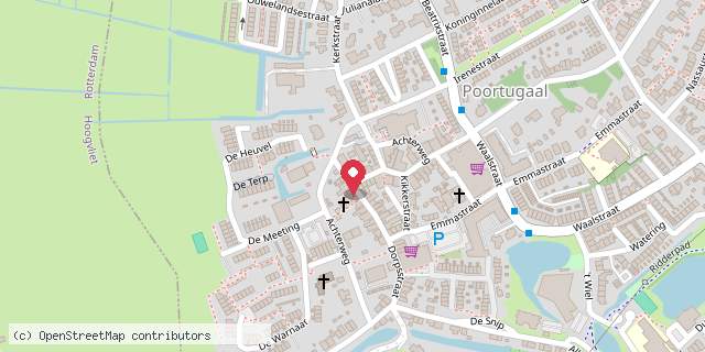 Een kaart met de locatie van De Boekenstal