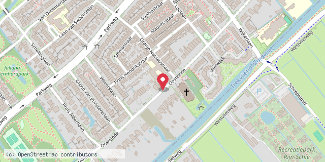 Een kaart met de locatie van De Boekhoek