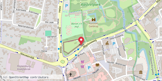 Een kaart met de locatie van De kinderboerderij Geldrop