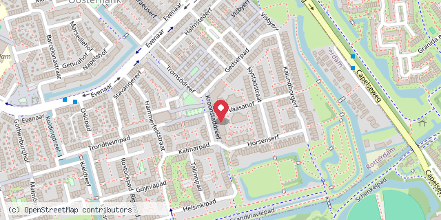 Een kaart met de locatie van De Leesvijver