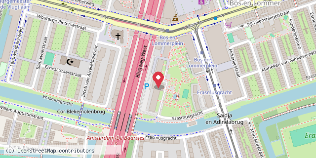 Een kaart met de locatie van De lezende cowboy