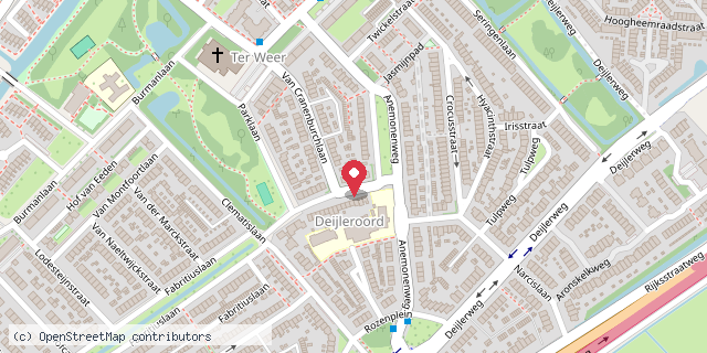 Een kaart met de locatie van de Overboeking