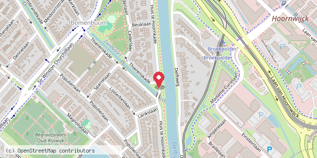 Een kaart met de locatie van De Oversteek
