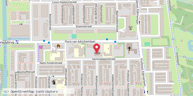 Een kaart met de locatie van De Ringvaart