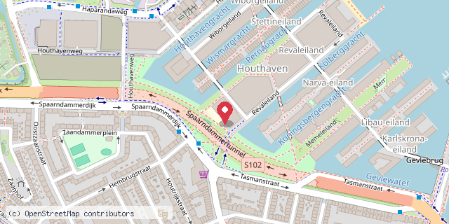 Een kaart met de locatie van De Spaarndammerhout