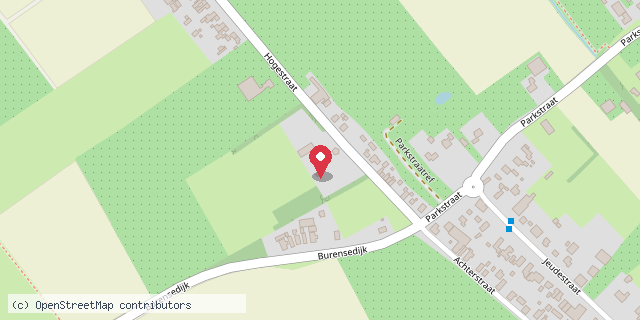 Een kaart met de locatie van De Speelgaard Zoelen