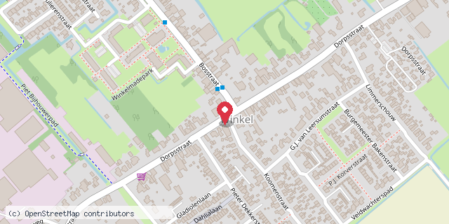 Een kaart met de locatie van De Spreeuwtjes