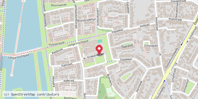 Een kaart met de locatie van De Springplank