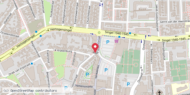 Een kaart met de locatie van De Springplank
