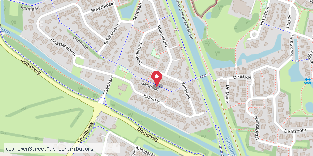 Een kaart met de locatie van De Terp