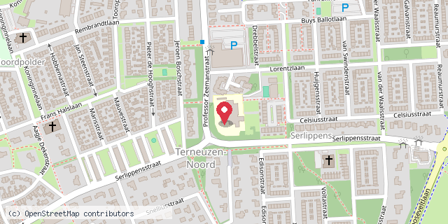 Een kaart met de locatie van De Twijn