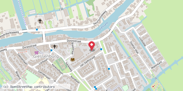 Een kaart met de locatie van De Verhalenkast