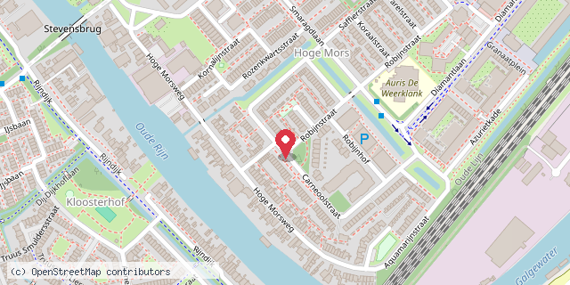 Een kaart met de locatie van Diamantbuurt