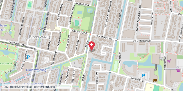 Een kaart met de locatie van Dijkje