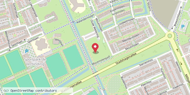 Een kaart met de locatie van DOOMIJN Oude Wetering