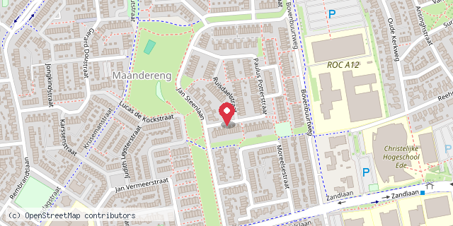 Een kaart met de locatie van Ede