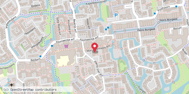 Een kaart met de locatie van Eef's boekenkastje